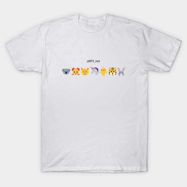 BTS TWITTER Emoji T-Shirt by KPOPBADA